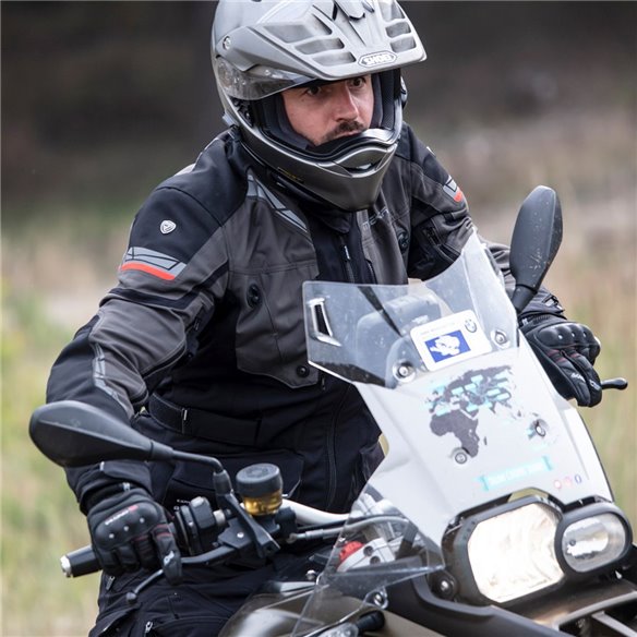 Chaqueta 3 en 1 Modeka Panamericana II negro gris oscuro