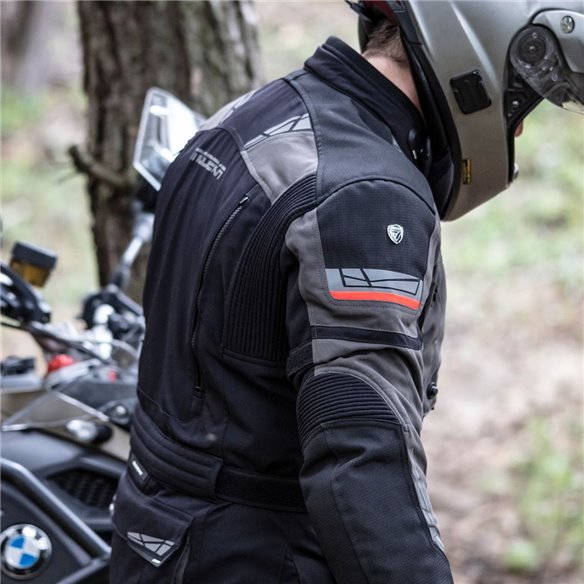 Chaqueta 3 en 1 Modeka Panamericana II negro gris oscuro