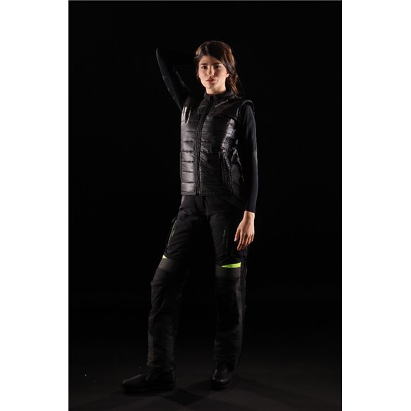 Chaqueta 3 en 1 Modeka Panamericana Lady negro amarillo