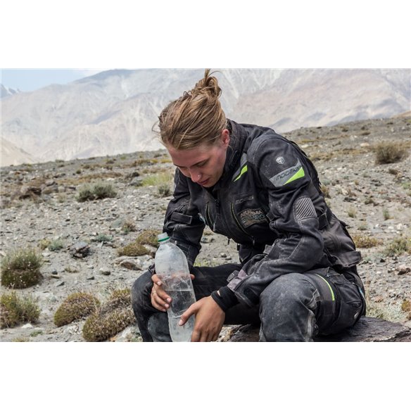 Chaqueta 3 en 1 Modeka Panamericana Lady negro amarillo