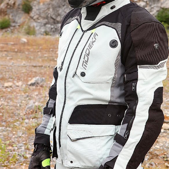 Chaqueta 3 en 1 Modeka Tacoma III gris claro