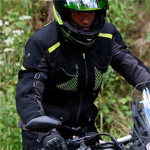 Chaqueta Talismen negro fluor