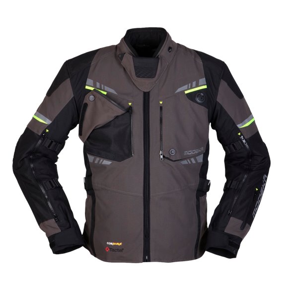 Chaqueta Modeka Taran gris oscuro amarillo