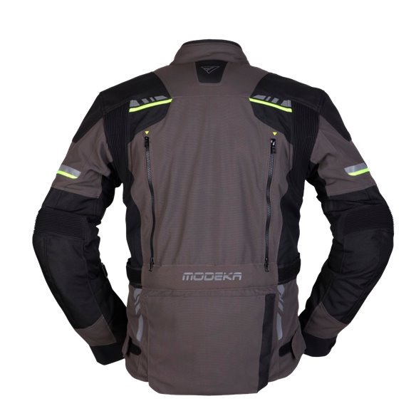 Chaqueta Modeka Taran gris oscuro amarillo