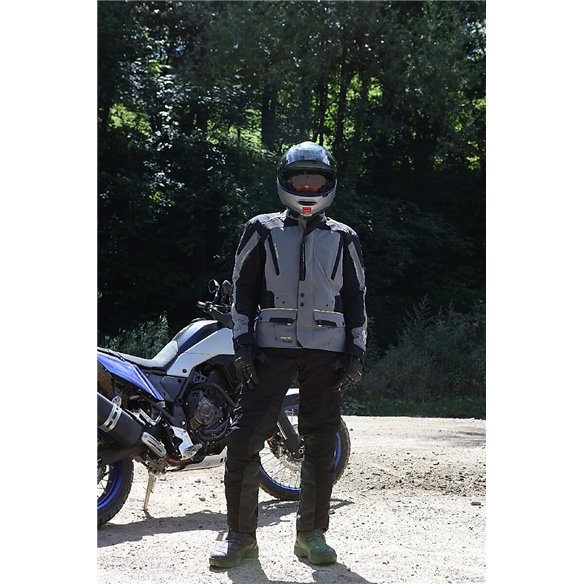 Chaqueta 2 en 1 Modeka Viper LT gris negro