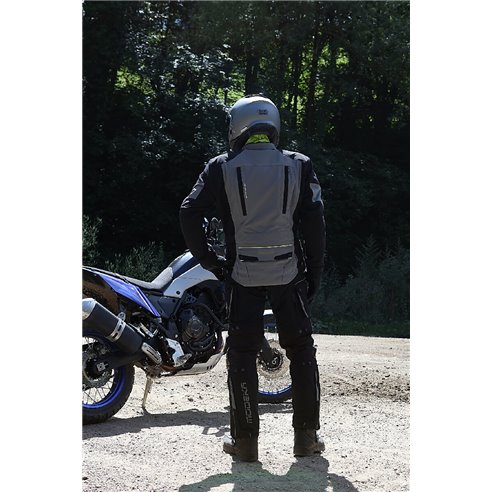 Chaqueta 2 en 1 Modeka Viper LT gris negro