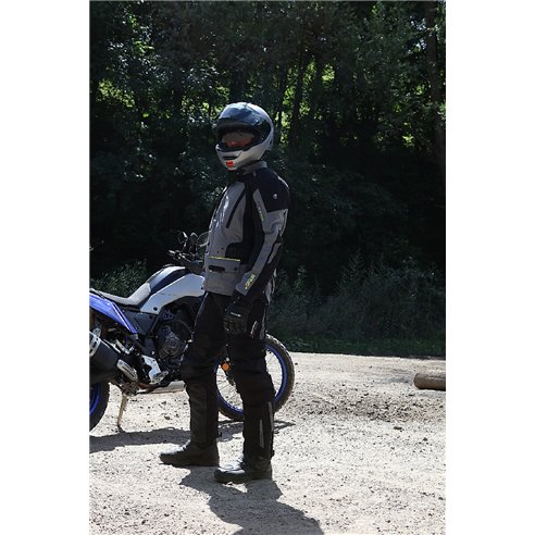 Chaqueta 2 en 1 Modeka Viper LT gris negro