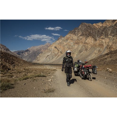 Pantalon 3 en 1 Modeka Panamericana Lady negro amarillo