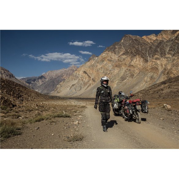 Pantalon 3 en 1 Modeka Panamericana Lady negro amarillo