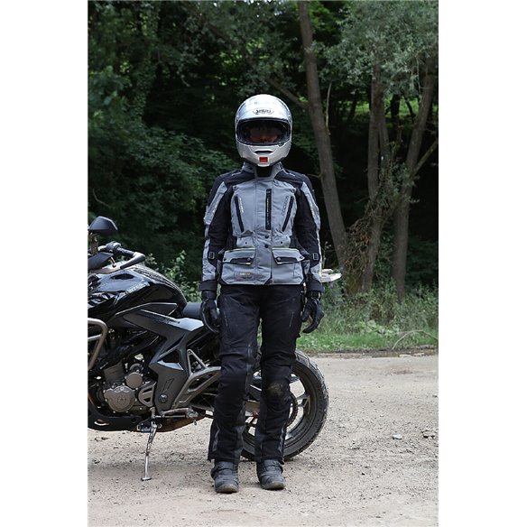 Chaqueta 2 en 1 Modeka Viper LT Lady gris negro