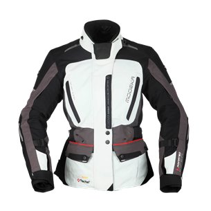 Chaqueta Modeka Viper LT Lady gris claro
