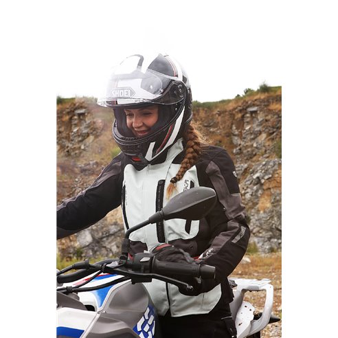 Chaqueta 2 en 1 Modeka Viper LT Lady gris claro