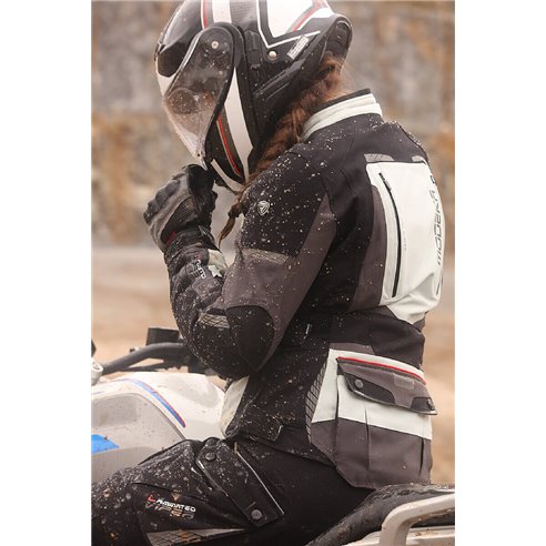 Chaqueta 2 en 1 Modeka Viper LT Lady gris claro