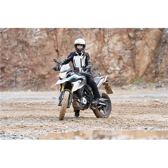 Chaqueta 2 en 1 Modeka Viper LT Lady gris claro