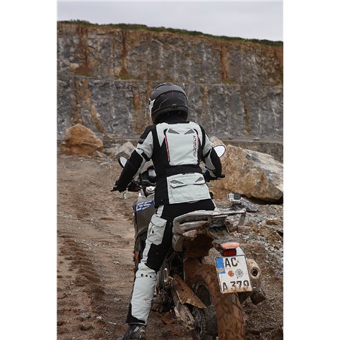 Pantalon 3 en 1 Modeka Panamericana Lady gris claro