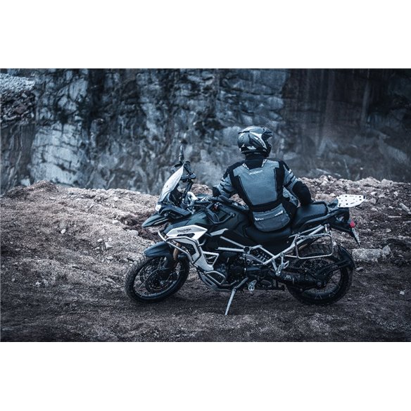 Chaqueta 3 en 1 Modeka Panamericana II gris negro (Nuevo color)