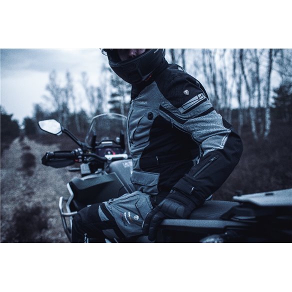 Chaqueta 3 en 1 Modeka Panamericana II gris negro (Nuevo color)