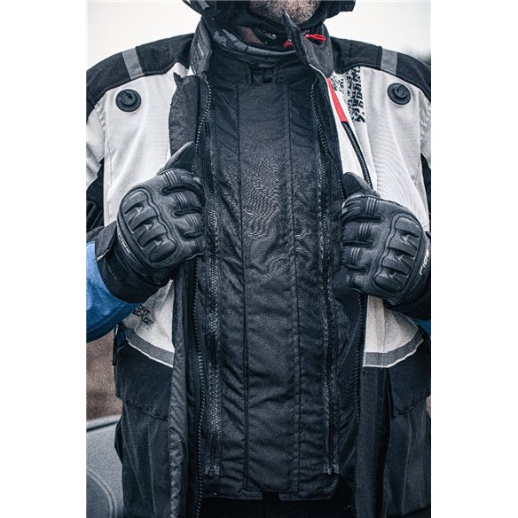 Chaqueta 2 en 1 Modeka Trohn gris claro azul (Novedad 2023)