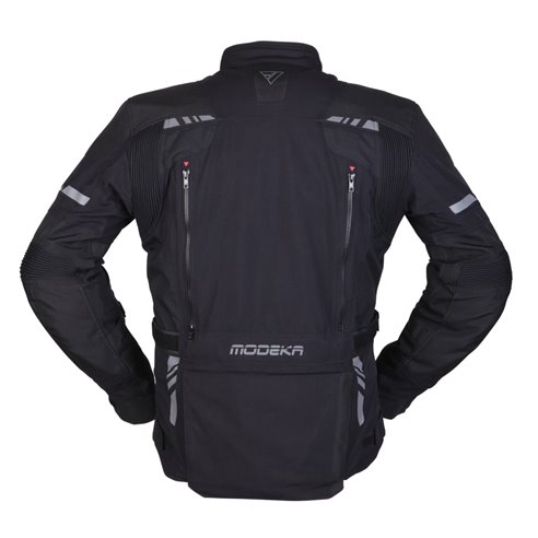 Chaqueta Modeka Trohn negra gris oscuro