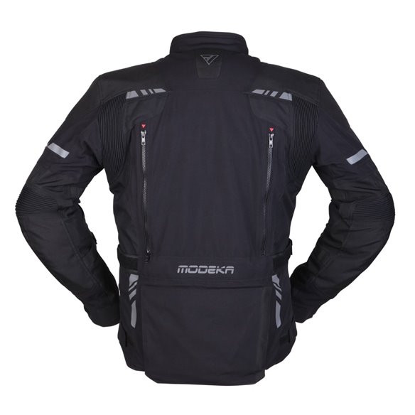 Chaqueta Modeka Trohn negra gris oscuro