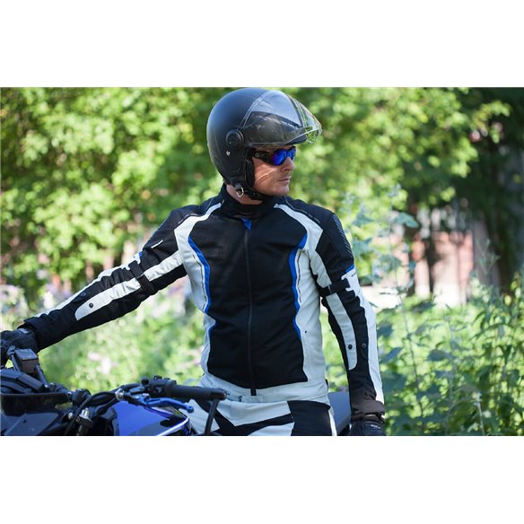 Chaqueta 2 en 1 Modeka Khao Air negro/gris