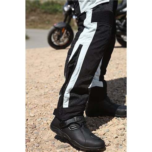 Pantalon Modeka Khao Air negro/gris claro