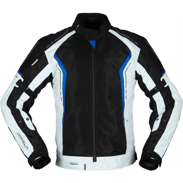 Chaqueta Modeka Khao Air negro/gris claro/azul