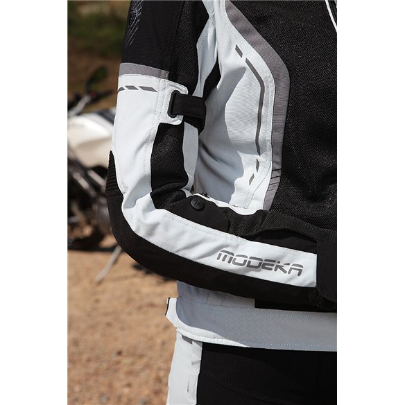 Chaqueta 2 en 1 Modeka Khao Air Lady negro/gris claro