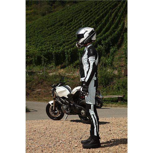 Pantalon Modeka Khao Air Lady negro/gris claro