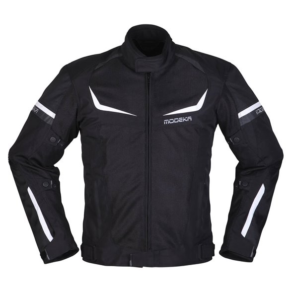 Chaqueta Modeka Yannik Air negro/blanco