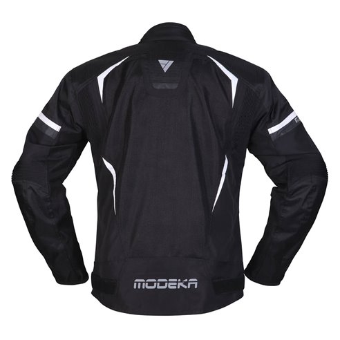 Chaqueta Modeka Yannik Air negro/blanco