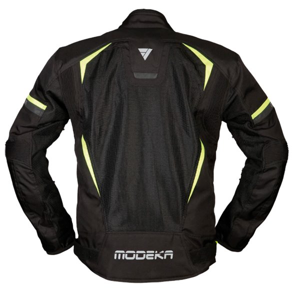 Chaqueta Modeka Yannik Air negro/amarillo