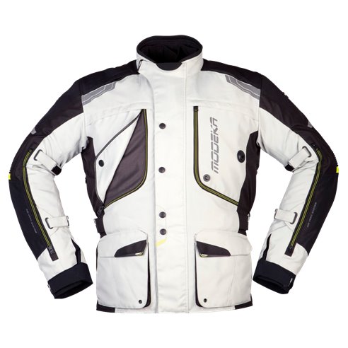 Chaqueta Modeka Aeris gris claro/negro