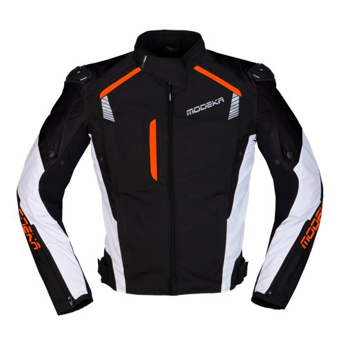 Chaqueta Modeka Lineos negro/naranja