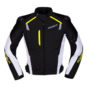 Chaqueta Modeka Lineos negro/amarillo