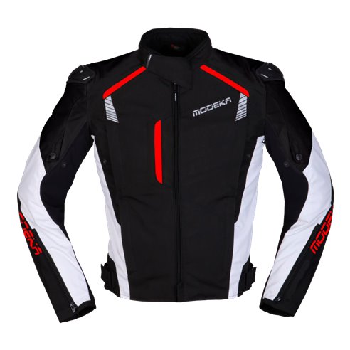 Chaqueta Modeka Lineos negro/rojo