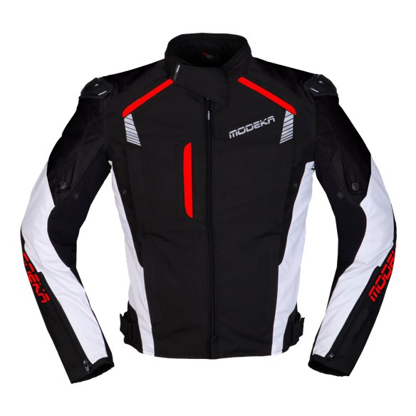 Chaqueta Modeka Lineos negro/rojo