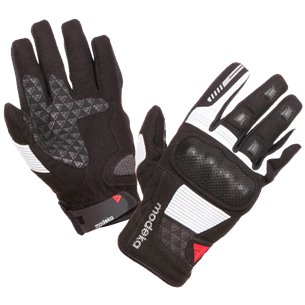 Guante Modeka Fuego negro/gris claro