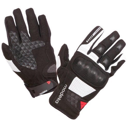 Guante Modeka Fuego negro/gris claro