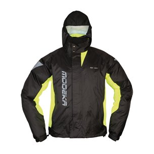 Chaqueta impermeable Modeka AX-Dry II negro/amarillo