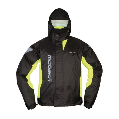 Chaqueta impermeable Modeka AX-Dry II negro/amarillo