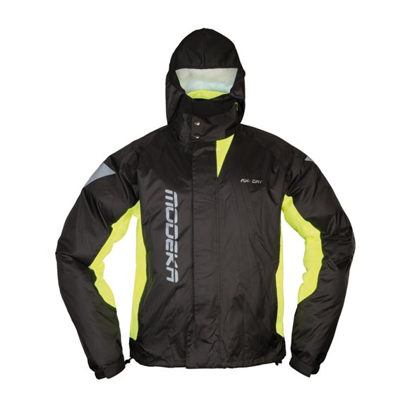 Chaqueta impermeable Modeka AX-Dry II negro/amarillo