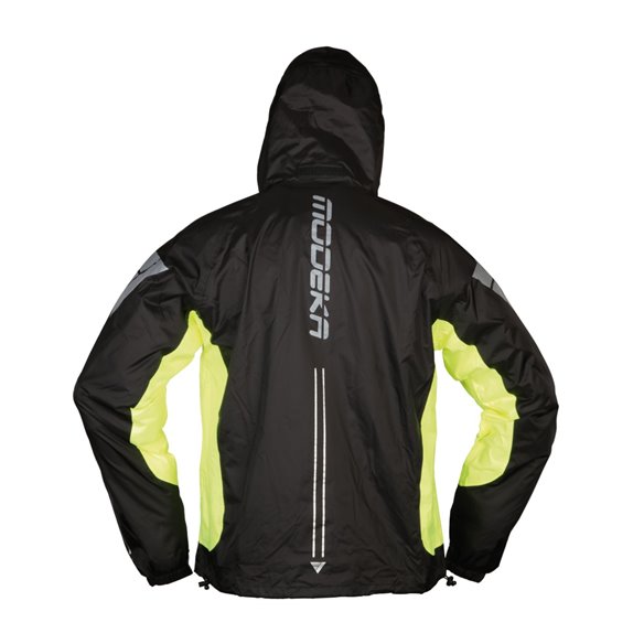 Chaqueta impermeable Modeka AX-Dry II negro/amarillo