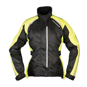 Chaqueta impermeable Modeka Viola Dry Lady negro/amarillo