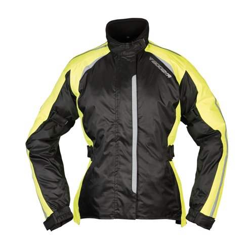 Chaqueta impermeable Modeka Viola Dry Lady negro/amarillo
