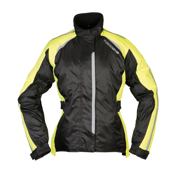 Chaqueta impermeable Modeka Viola Dry Lady negro/amarillo