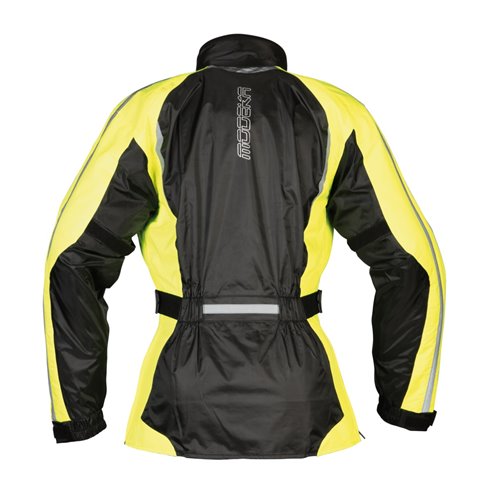 Chaqueta impermeable Modeka Viola Dry Lady negro/amarillo