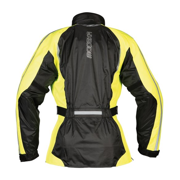 Chaqueta impermeable Modeka Viola Dry Lady negro/amarillo