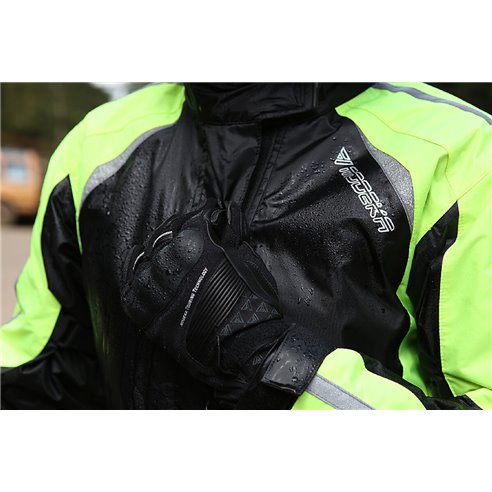 Chaqueta impermeable Modeka Viola Dry Lady negro amarillo