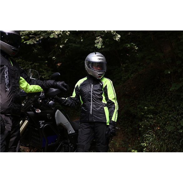 Chaqueta impermeable Modeka Viola Dry Lady negro amarillo